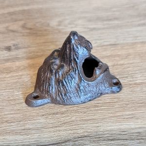 NWOT 🐻 Cast Iron Brown Bear Bottle Opener Beer Cap Coke Soda